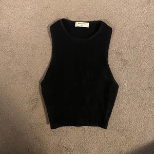 Sculpt knit cropped tank